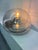 Space Age Glass and Chrome Dome Table Lamp from VeArt, 1970s For Sale - Image 3 of 8
