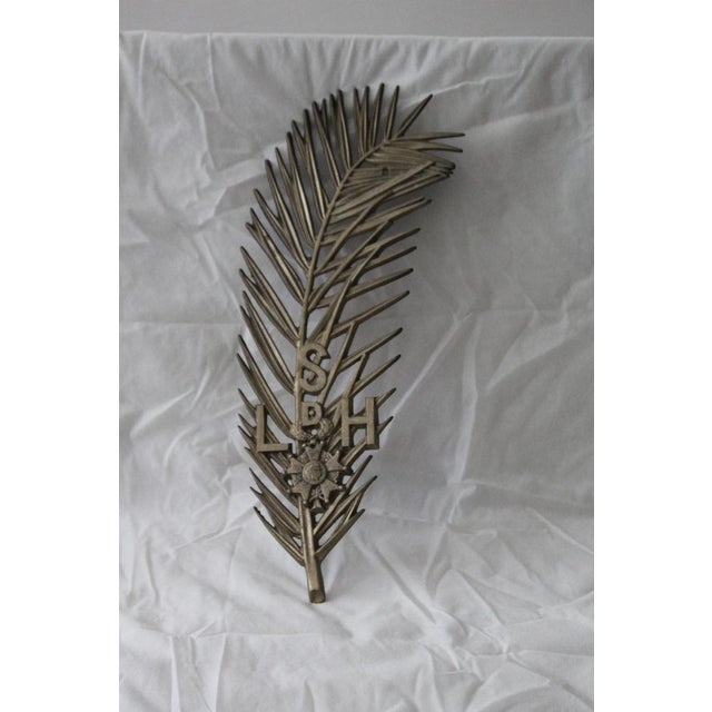 Palm Branch Metal Wall Decor, 1950s For Sale - Image 16 of 17