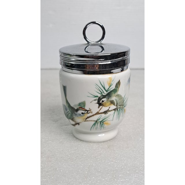 Mid 20th Century English Porcelain Egg Coddlers by Royal Worcester & Crown Staffordshire - Set of 4 For Sale - Image 13 of 17