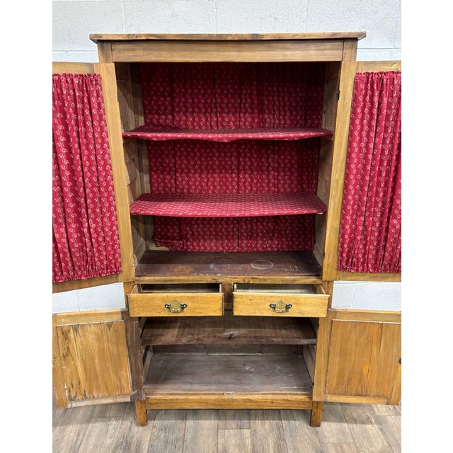 Antique Rustic Primitive Early American Pie Safe Cupboard Pantry For Sale - Image 9 of 14