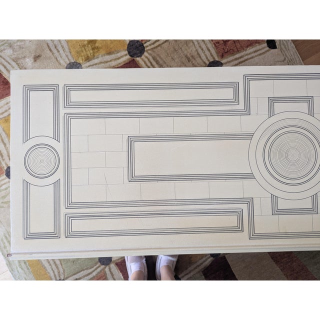 Italian Architectural Dresser in the Style of Fornasetti. Beautiful hand-painted dresser in the style of Fornasetti with...