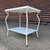 Metal Rare Salterini Patio Side Table Vitro Lite White Glass For Sale - Image 7 of 12