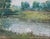 1960s Impressionism Spring Landscape Oil Painting, 1963 For Sale - Image 5 of 6