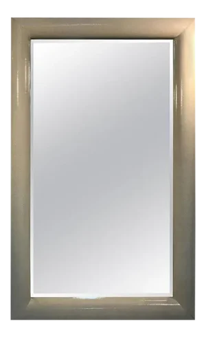 Monumental Faux Snakeskin Wall Mirror in the Manner of Karl Springer