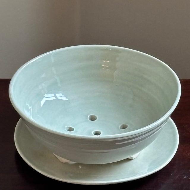 Handcrafted Studio Pottery Berry Colander For Sale - Image 18 of 18
