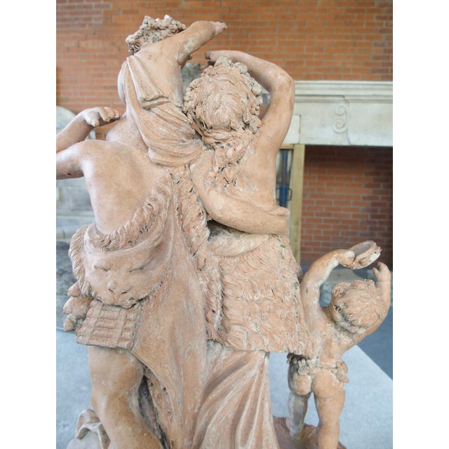 Le Triomphe De Bacchus, 19th Century French Terra Cotta Sculpture After Clodion For Sale - Image 14 of 18
