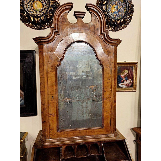 Venetian Louis XV Secretaire in Walnut Burl For Sale - Image 4 of 7