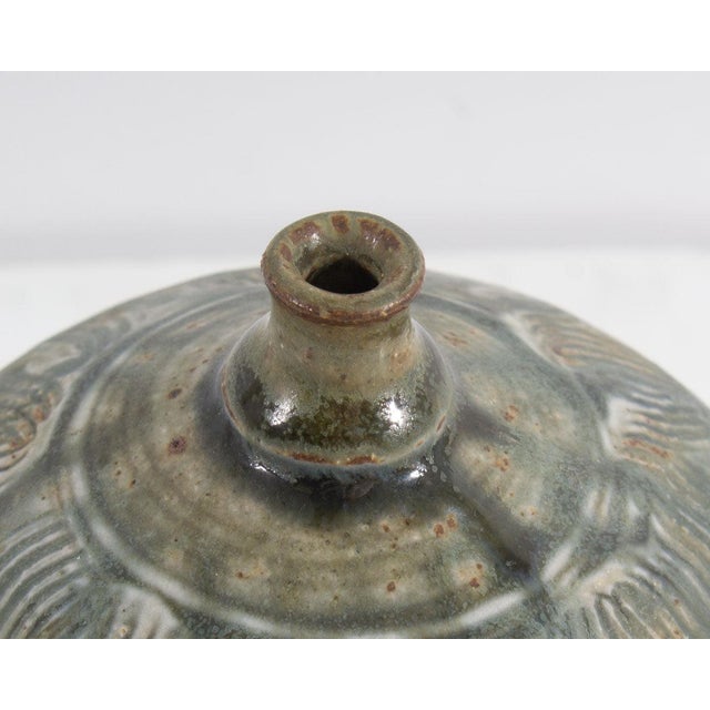 Contemporary Studio Pottery Vase Signed by June Skowronski Onesti For Sale - Image 3 of 8