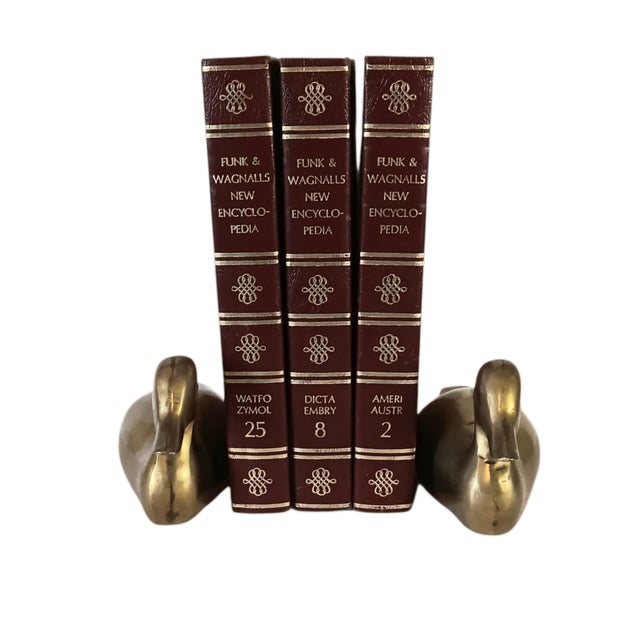 Pair of Vintage Brass Duck Decoy Figurines or Bookends 9" For Sale - Image 4 of 14