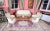 Louis XV style coffee table. Made of solid oak. Hand-carved. Hand-woven pediment with central carving. Top cover is made...