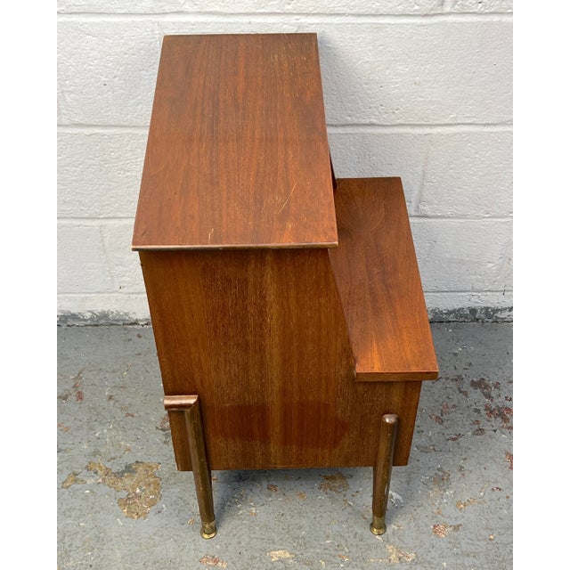 Mid-Century Modern Two-Tiered Nightstand For Sale - Image 12 of 12