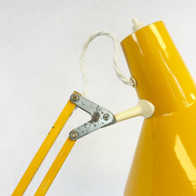 Yellow Architect Lamp from HCF Denmark, 1970s For Sale - Image 6 of 12