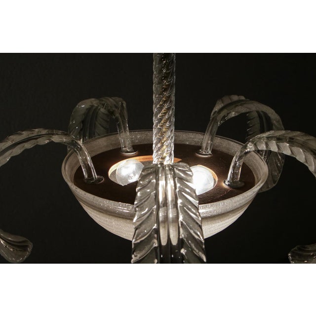 Italian Art Deco Chandelier by Barovier & Toso, 1940s For Sale - Image 18 of 18
