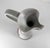 White 80s or 90s Mid-Century Modern Style Art Pottery Pitcher Vase For Sale - Image 8 of 12