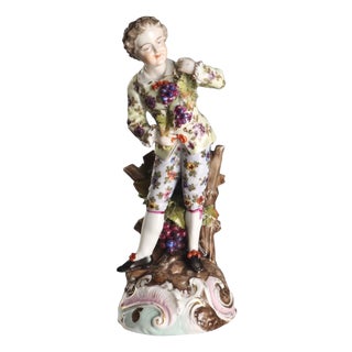 German Porcelain Figurine from Volkstedter Manufactory For Sale