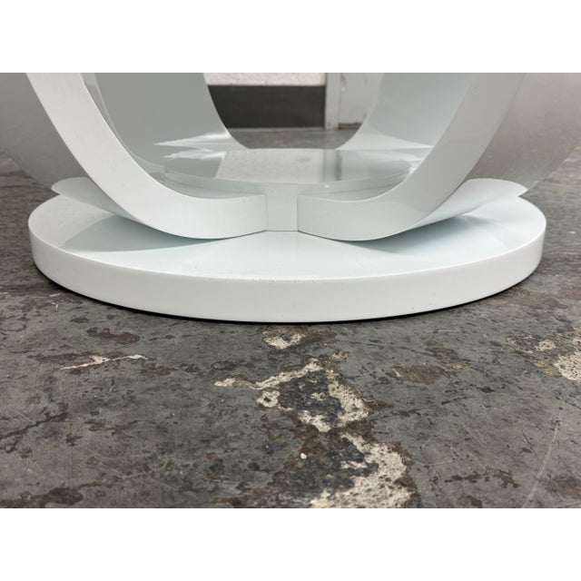 Custom Design Silky Smooth Lacquered Entry Way Table For Sale - Image 9 of 12