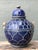 Blue Vintage Moroccan Glazed Ceramic Lidded Urn For Sale - Image 8 of 12