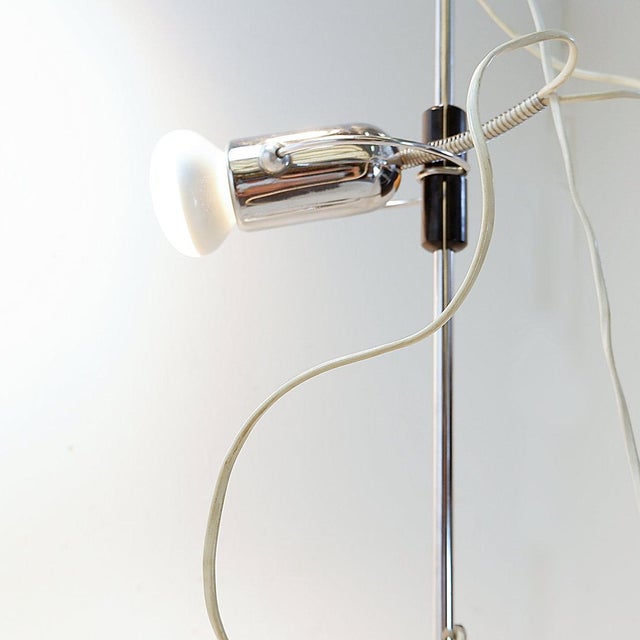 Cielo-Terra Adjustable Chrome Floor Lamp by Francesco Fois for Reggiani, 1960s For Sale - Image 10 of 14