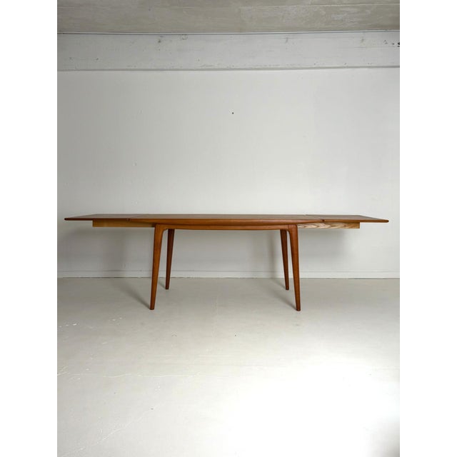 Boomerang Extendable Dining Table in Teak, 1960s For Sale - Image 9 of 13