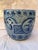 Ceramic Japanese Blue and White Hibachi Pot For Sale - Image 7 of 13