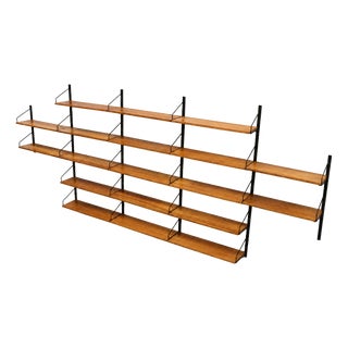 Large Vintage Wall System with Shelves, 1960s For Sale