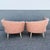 Wood Vintage French-Style Tufted Pink Barrel Accent Chairs - A Pair For Sale - Image 7 of 11