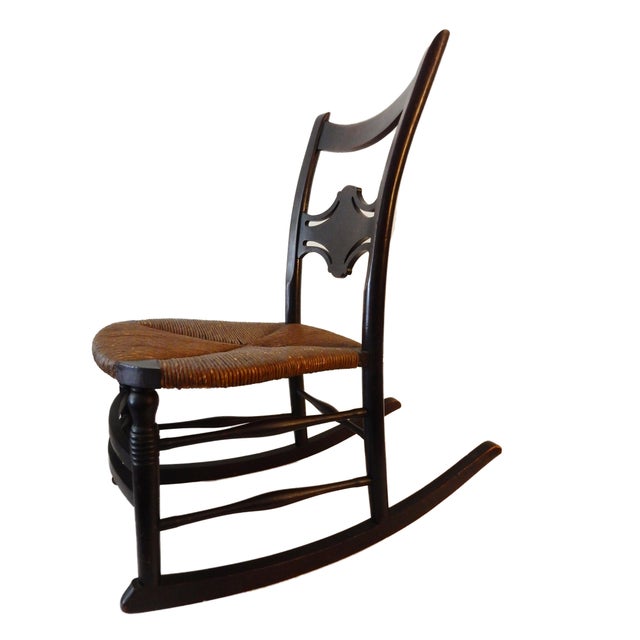 Beautiful Old Armless Rocking Chair Chairish