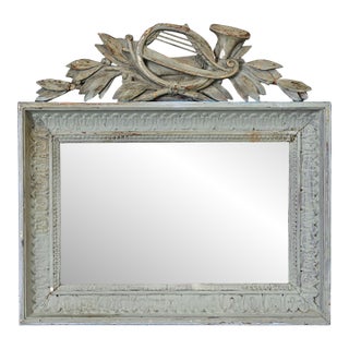 Dutch 19th Century Louis XVI Style Mirror with Recent Paint For Sale