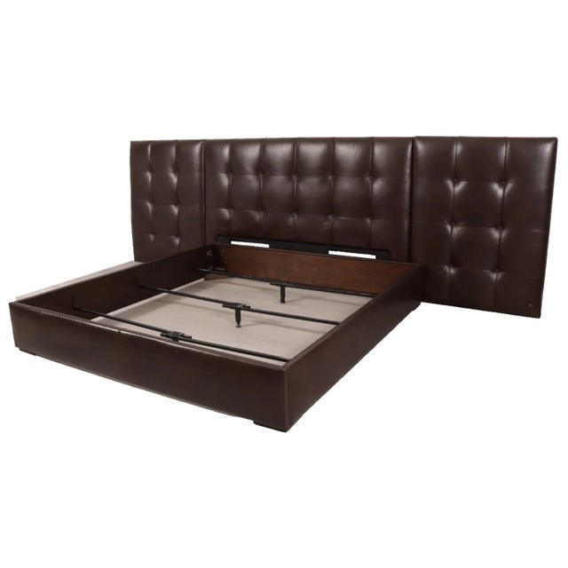Store Item: HICKORY CHAIR BY THOMAS O'BRIEN SOHO TUFTED COCO LEATHER KING BED Description: Kize Size SOHO Coco Leather...