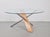Postmodern Postmodern Cross Leg Coffee Table in Wood, Stainless Steel and Glass, Italy, 1990s For Sale - Image 3 of 8