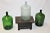 1950s Glass Bottle Green Demi Jon Transparent 1950s For Sale - Image 5 of 12