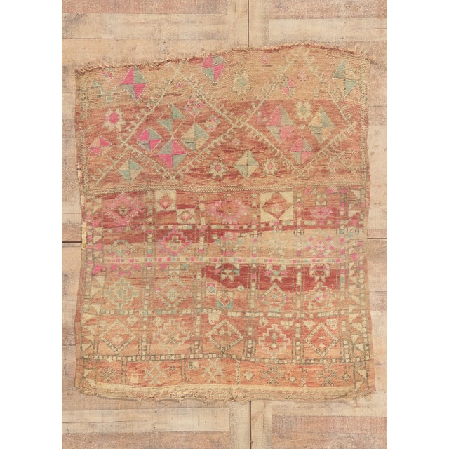 Vintage Beni M'Guild Moroccan Rug, 04'10 X 05'08 For Sale - Image 10 of 10