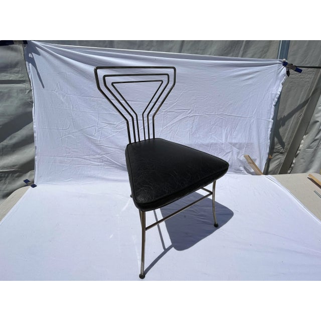 Silver Mid Century Modernist Martini Chair For Sale - Image 8 of 9