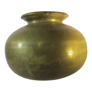 Large Cast Bronze Nepali Water Pot