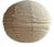 Large Round Pink Japanese-Style Rattan and Natural Linen Pendant Light For Sale