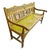 Indian Chartreuse Vintage Colonial Bench For Sale - Image 3 of 8