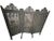 1900s Heavily Carved Anglo Indian 3 Panel Screen Room Divider. For Sale - Image 10 of 10