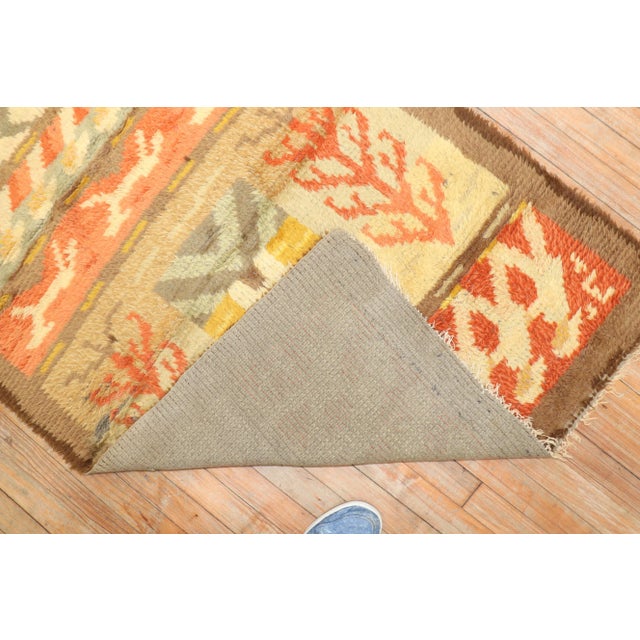 Textile Vintage Swedish Rya, Rug - 3'1" x 4'4" For Sale - Image 7 of 9