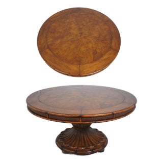Tommy Bahama Style Large Round Dining Room Table For Sale