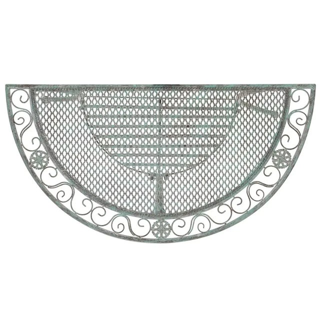 Genson Halfmoon Console Table - Antique Dark Green For Sale - Image 10 of 12