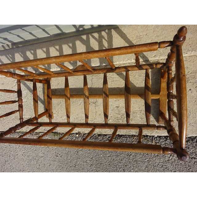 Antique Cradle in Walnut For Sale - Image 14 of 15
