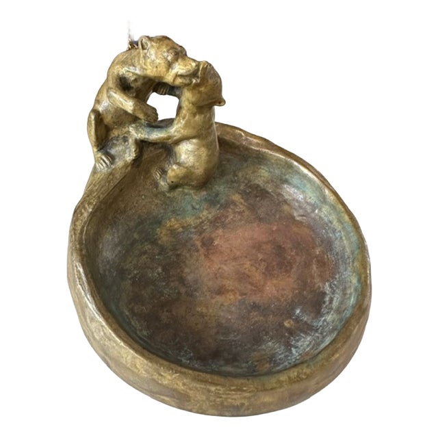 Bronze Pocket Emptier Bears by Friedrich Gornik, 1920s For Sale