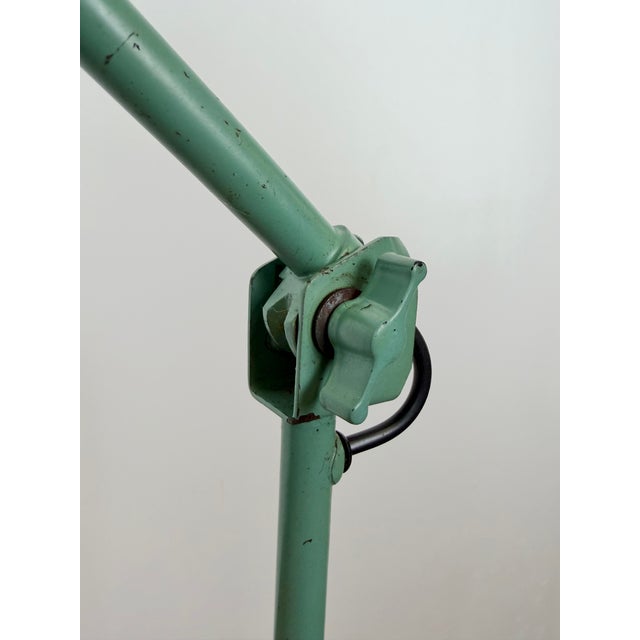 Metal Green Industrial Workshop Desk Lamp by Curt Fischer for Midgard, 1950s For Sale - Image 7 of 18