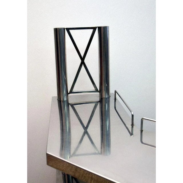Steel Console Table, Italy, 1970s For Sale - Image 10 of 13