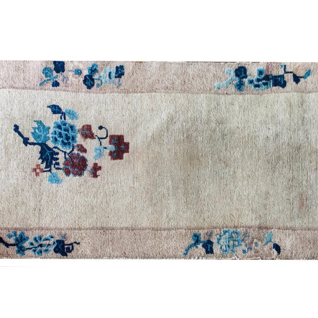 Cream Early 20th Century Chinese Art Deco Rug For Sale - Image 8 of 14