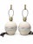 Pair of 1980s Postmodern Blush and Blue Studio Pottery Lamps For Sale - Image 4 of 6