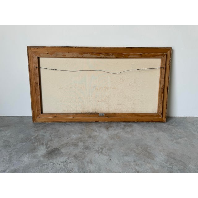 1970's Julie Gregrory Seascape Oil on Canvas Painting, Framed For Sale - Image 11 of 12