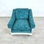 Dimensions: H 28” x W 30.5” x D 32” x SH 17.3” Vintage Italian Space Age lounge chair with white frame, newly upholstered...
