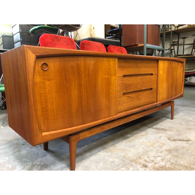 Modern Danish Teak Sideboard by Arne Hovmand-Olsen, 1950s For Sale - Image 11 of 11