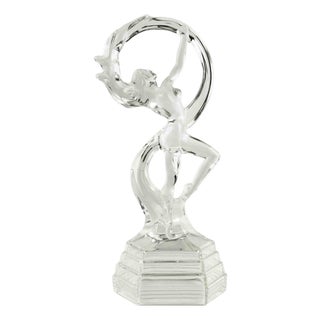 Crystal Ballerina Sculpture, Italy, 1980s For Sale